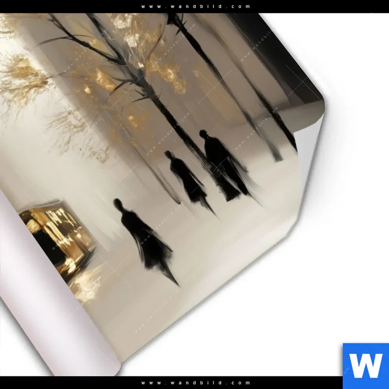 Poster | Goldene Stille der Großstadt | Querformat