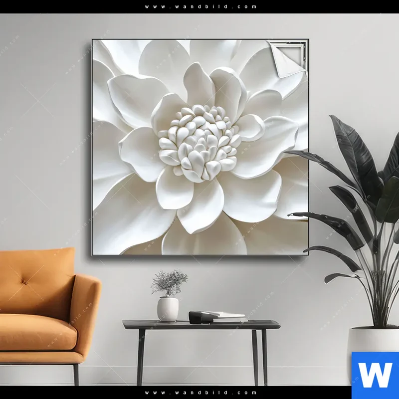 Spannbild | Weiße Blüte | Quadrat