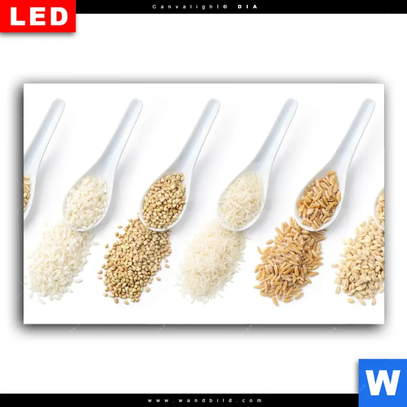 Wechselmotiv Acrylglas Canvalight® DIA | Vielfalt im Löffel | Querformat