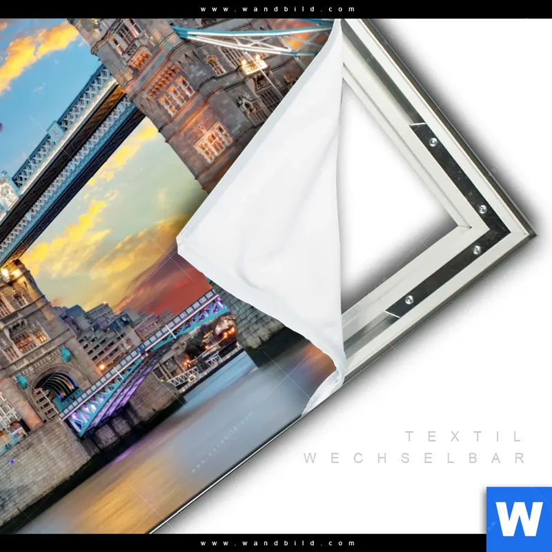 Spannbild | Tower Bridge im Abendglanz | Quadrat