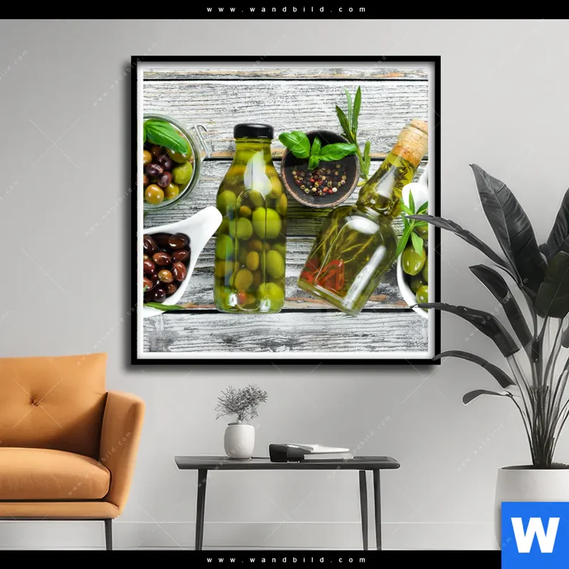 Poster | Mediterrane Olivenvielfalt | Quadrat