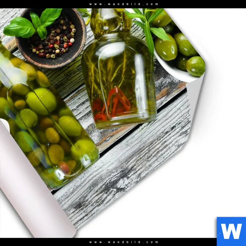 Poster | Mediterrane Olivenvielfalt | Quadrat