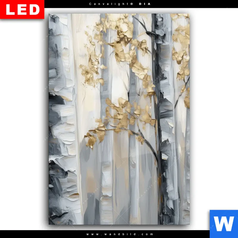 Wechselmotiv Acrylglas Canvalight® DIA | Stille im Wald | Hochformat