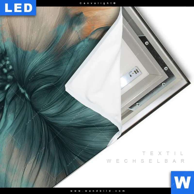 Canvalight® Leuchtbild | Verhüllte Schönheit | Hochformat