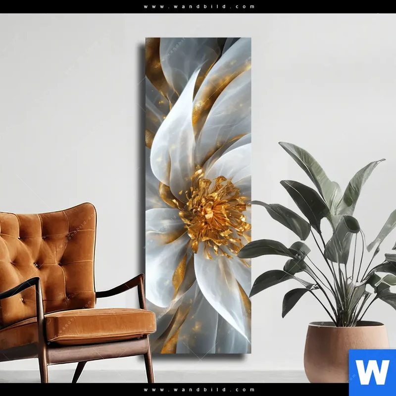 Leinwandbild | Zarte Luxusblüte | Schmal