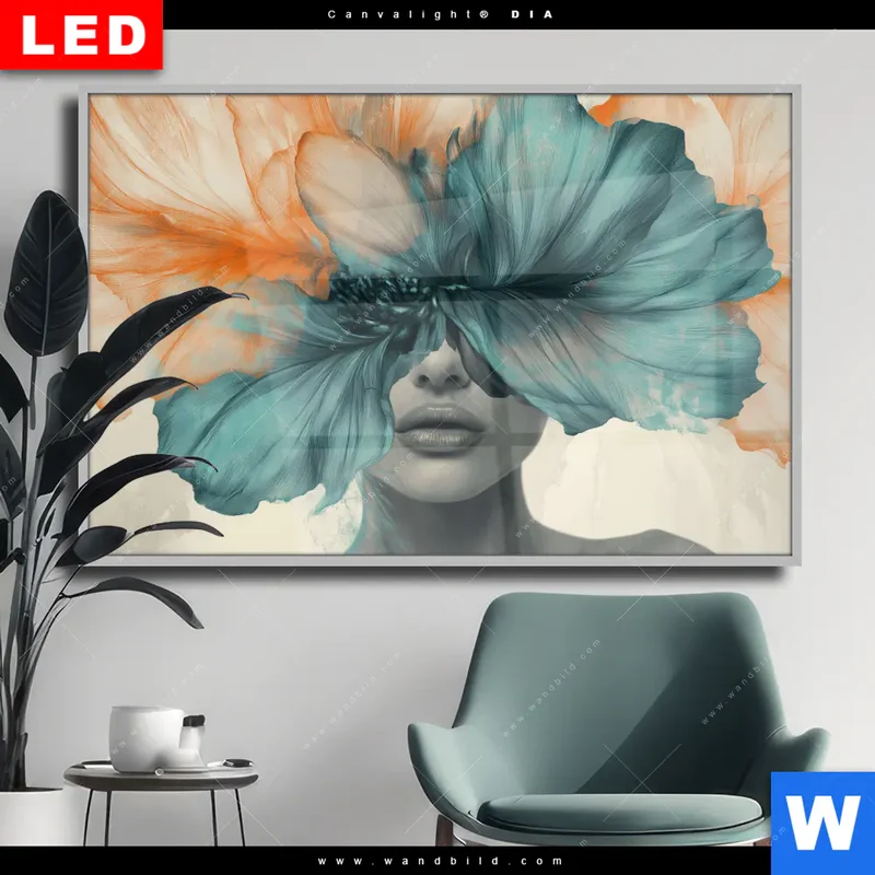 Wechselmotiv Acrylglas Canvalight® DIA | Verhüllte Schönheit | Querformat