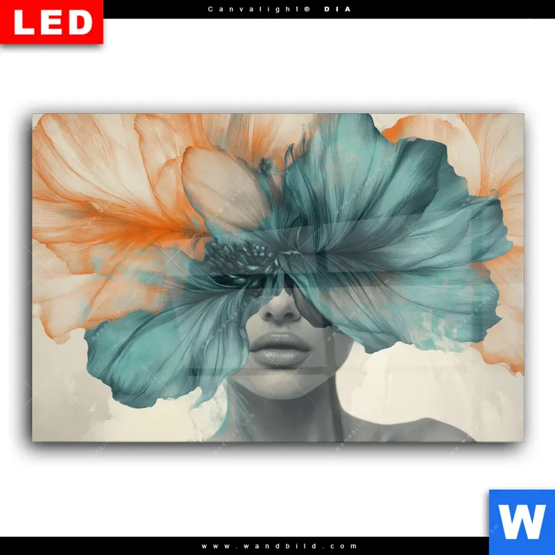 Wechselmotiv Acrylglas Canvalight® DIA | Verhüllte Schönheit | Querformat