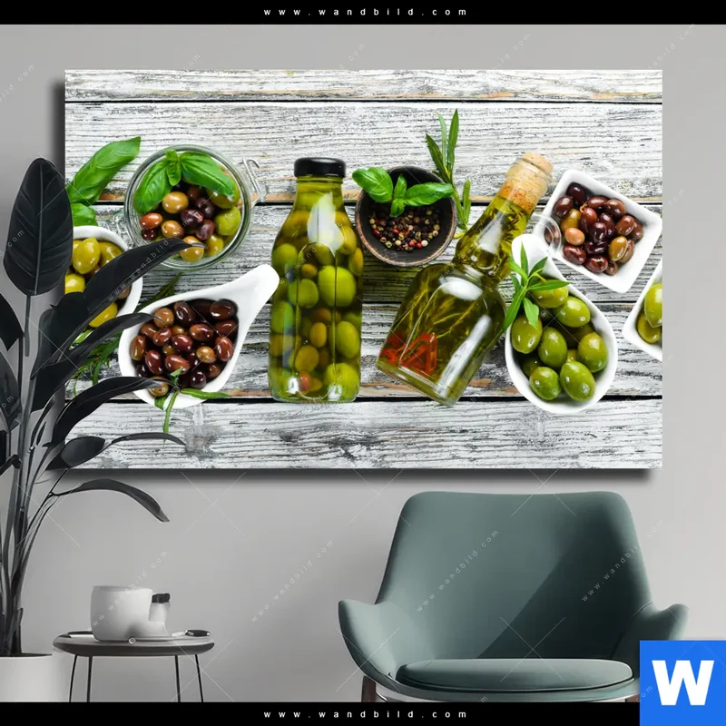 Leinwandbild | Mediterrane Olivenvielfalt | Querformat