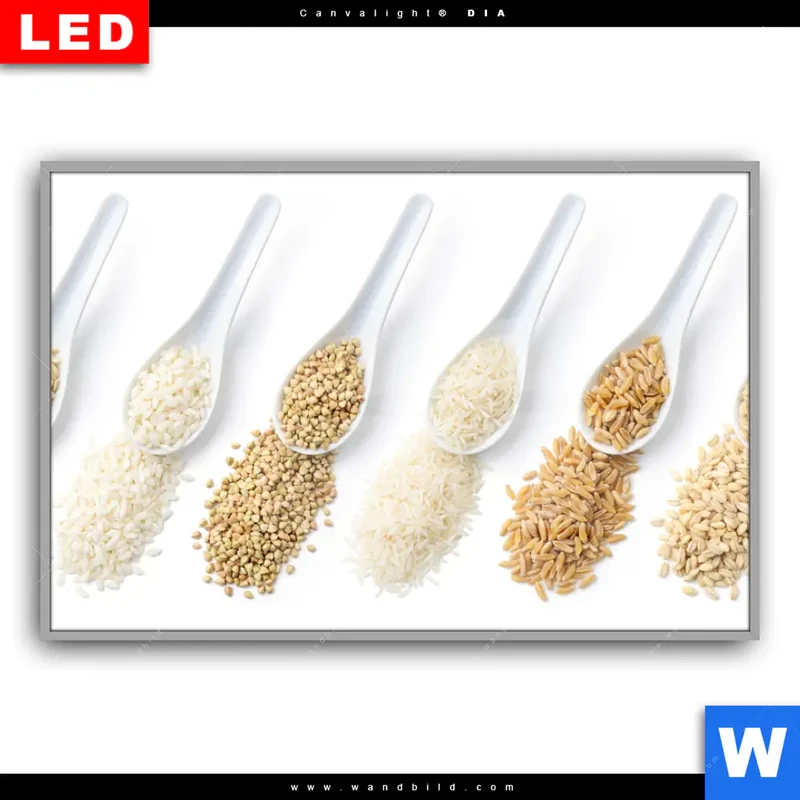 Leuchtbild Acrylglas Canvalight® DIA | Vielfalt im Löffel | Querformat