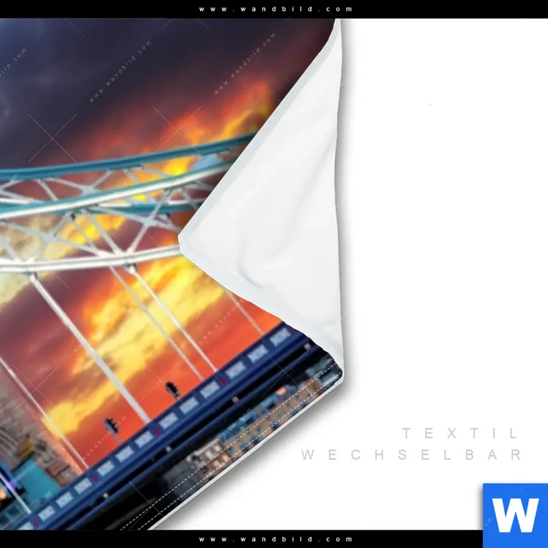 Wechselmotiv | Tower Bridge im Abendglanz | Panorama