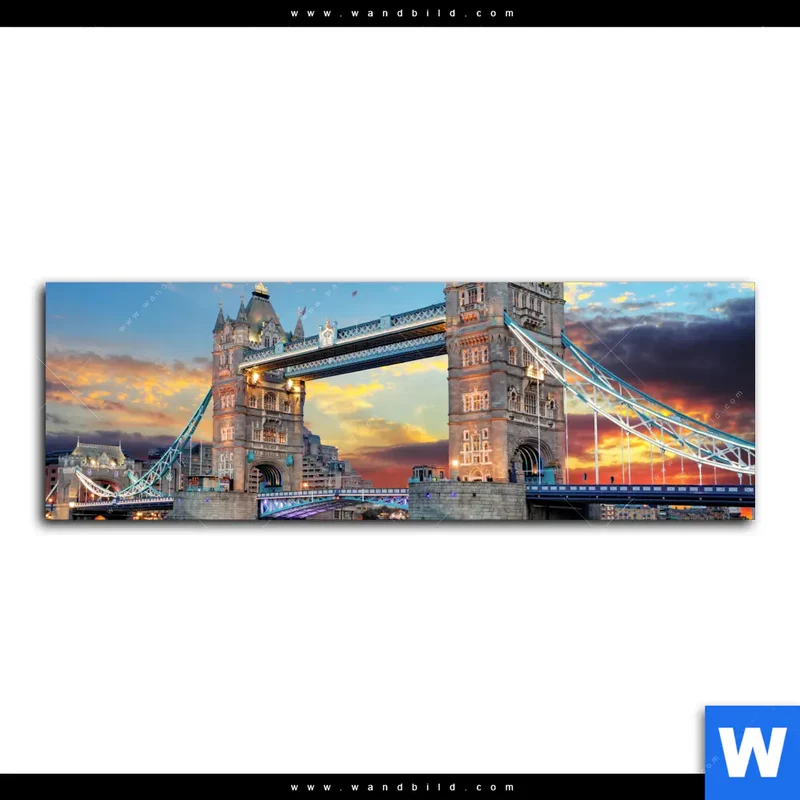 Spannbild | Tower Bridge im Abendglanz | Panorama