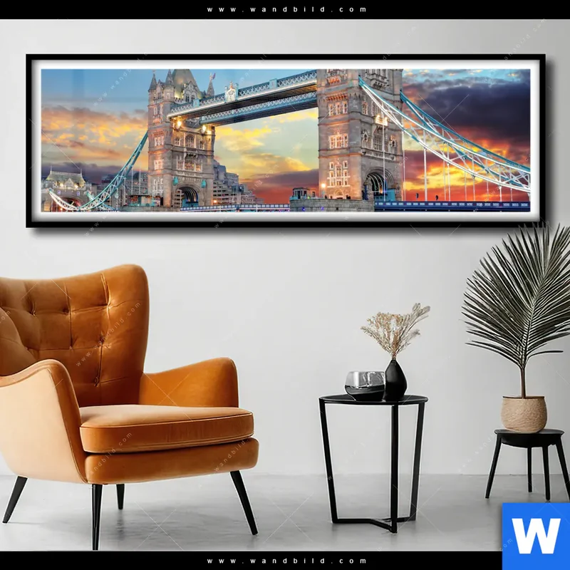 Poster | Tower Bridge im Abendglanz | Panorama