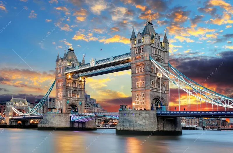 Poster | Tower Bridge im Abendglanz | Panorama