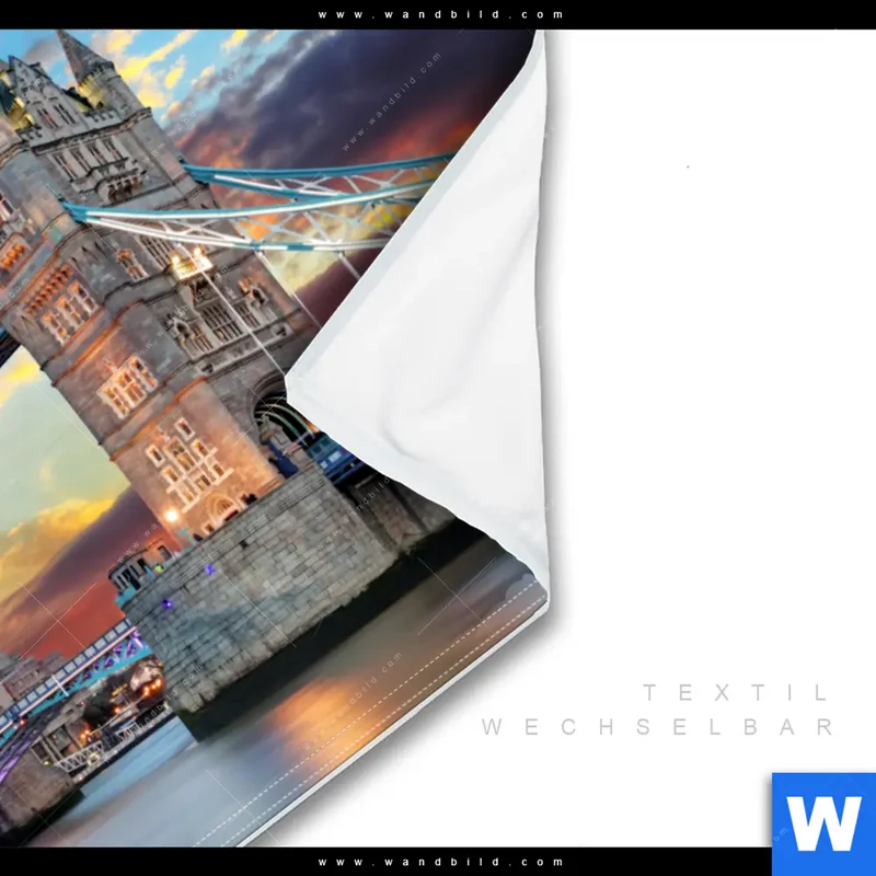 Wechselmotiv | Tower Bridge im Abendglanz | Querformat