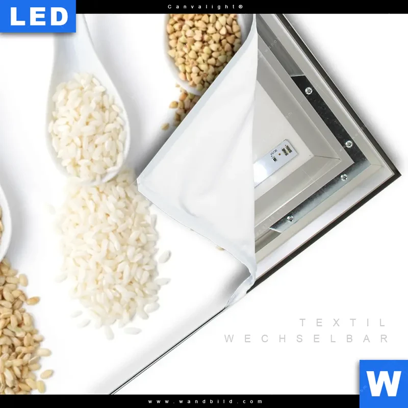 Canvalight® Leuchtbild | Vielfalt im Löffel | Hochformat