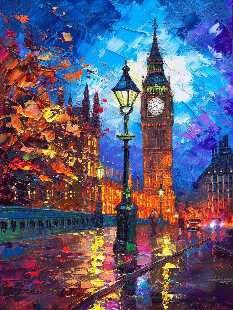 Big Ben Autumn Night