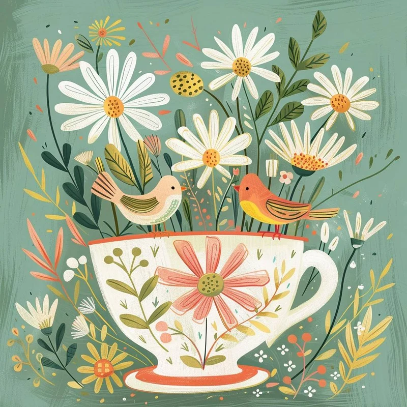 Whimsical Teacup Garden