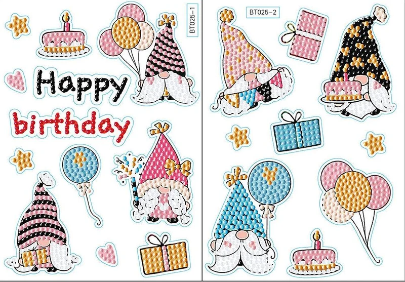 Diamond Art Christmas Stickers