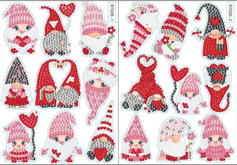 Diamond Art Christmas Stickers