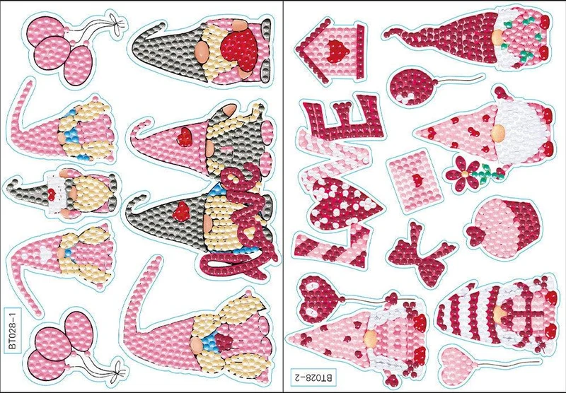 Diamond Art Christmas Stickers