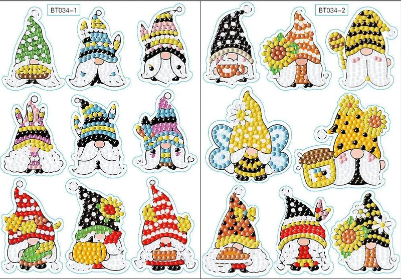 Diamond Art Christmas Stickers