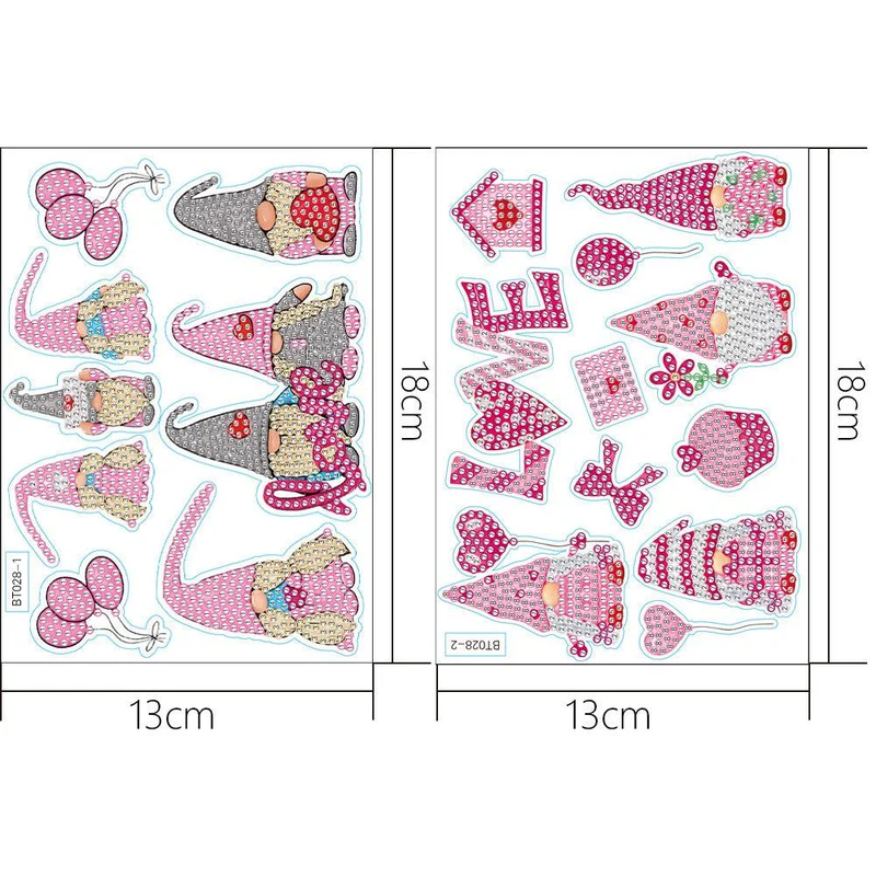 Diamond Art Christmas Stickers