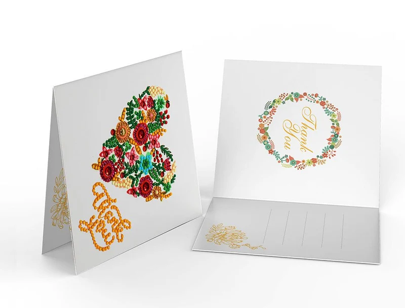 Diamond Art Greeting Cards - Set of 12