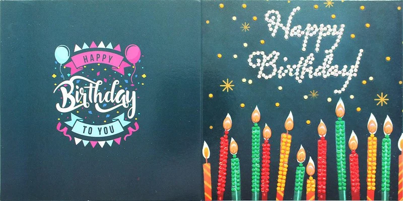 Diamond Art Greeting Cards - Set of 12