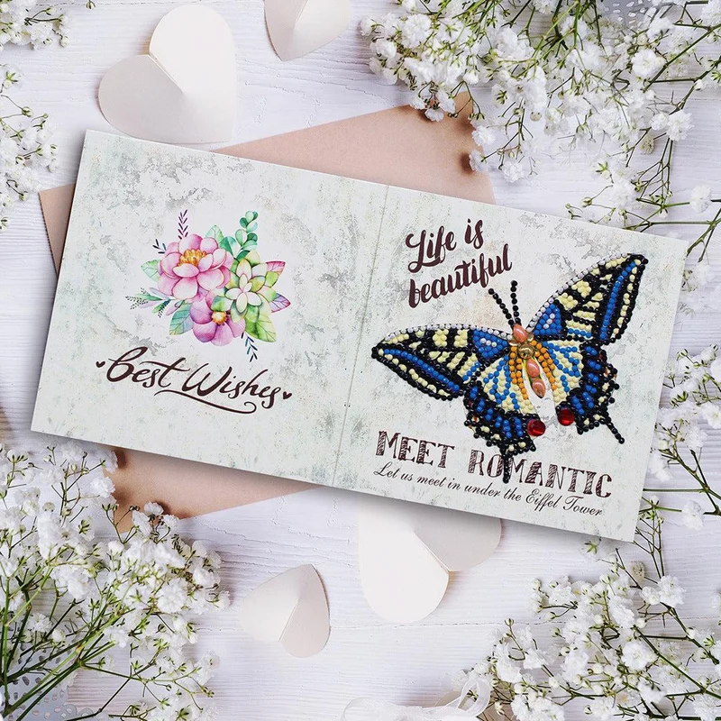 Diamond Art Greeting Cards - Set of 12