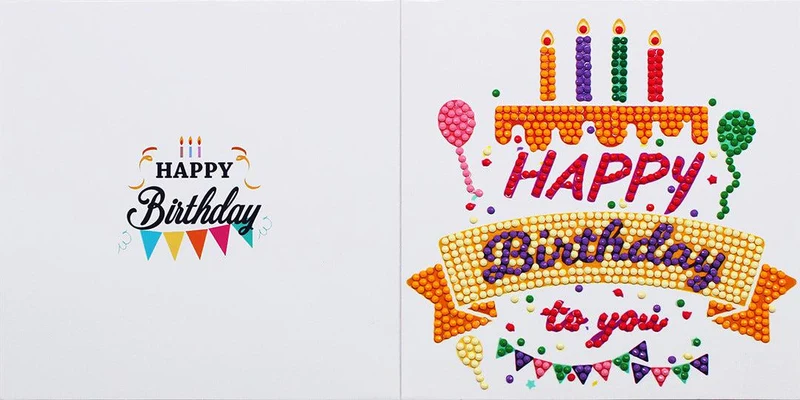Diamond Art Greeting Cards - Set of 12
