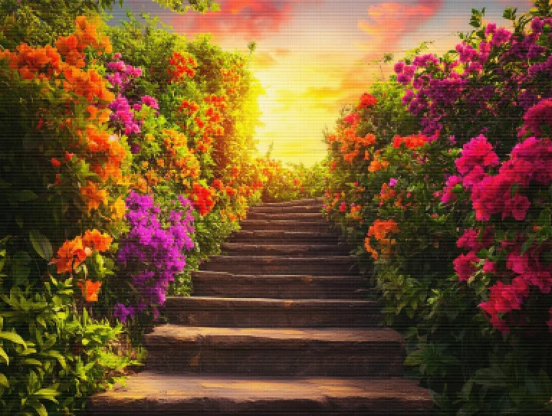 Garden Stairway View