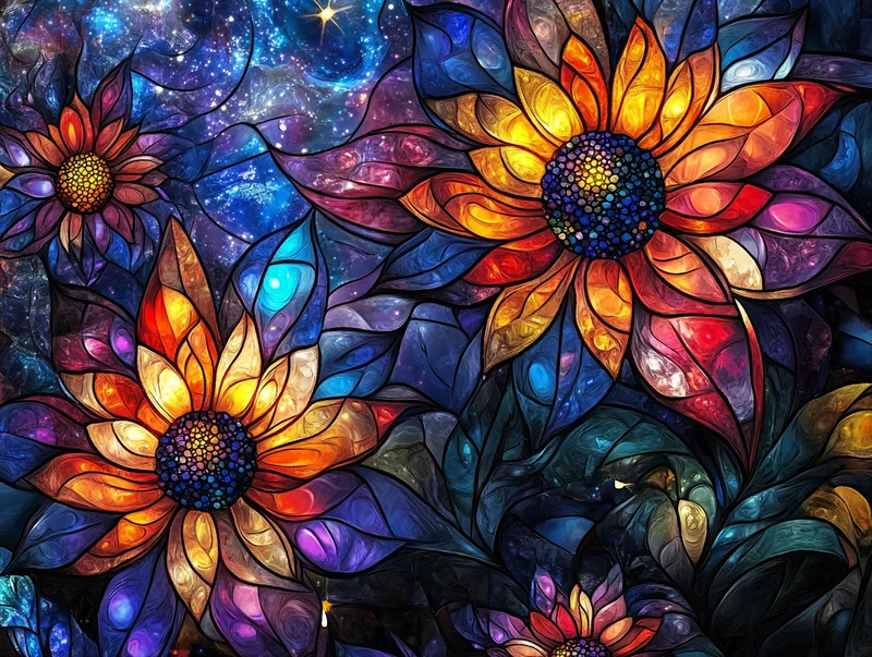 Celestial Blooming Cosmos