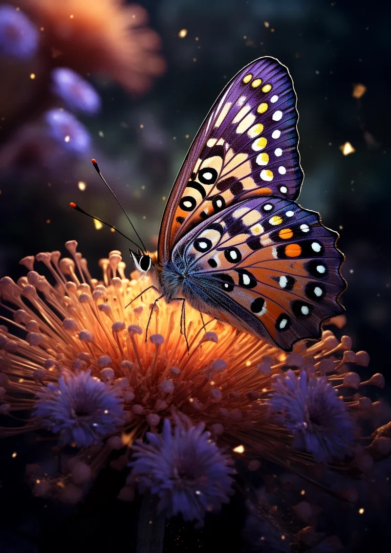 Spotted Butte Fly Flower Diamond Art Kit