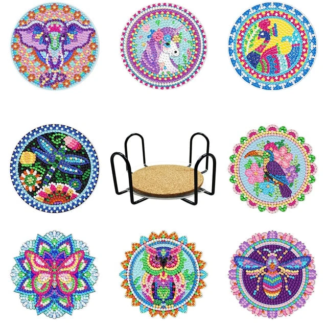 Animals & Critters DIY Diamond Painting Coasters