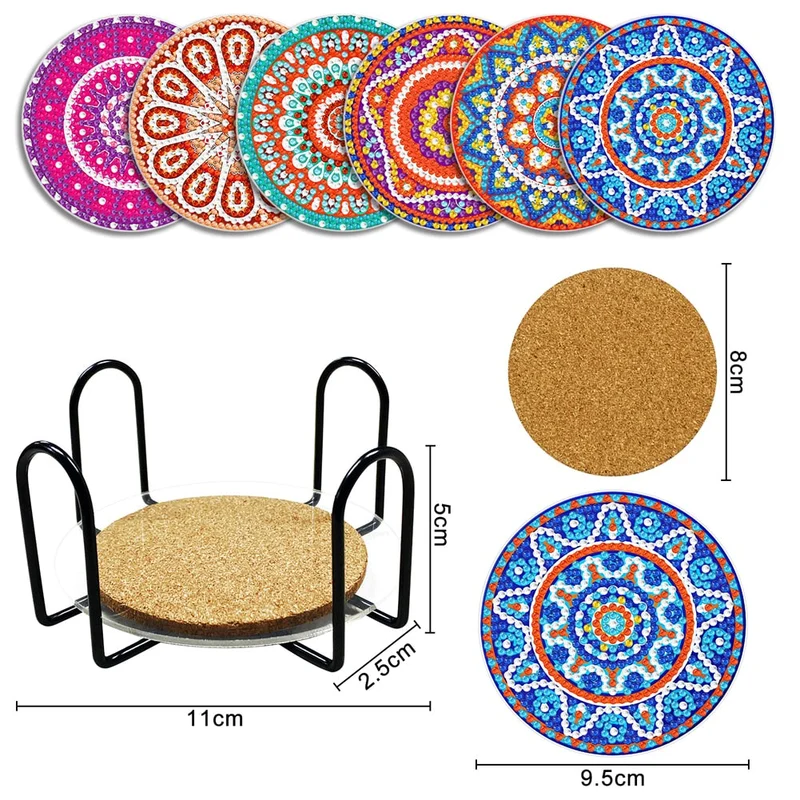 Mandala DIY Diamond Painting Coasters