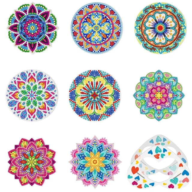 Mandala DIY Diamond Painting Coasters