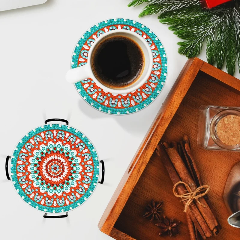 Christmas DIY Diamond Painting Coasters