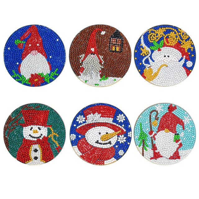 Christmas DIY Diamond Painting Coasters