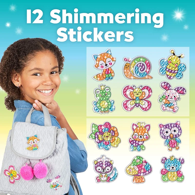 Diamond Painting Stickers For Kids (12 Pack)