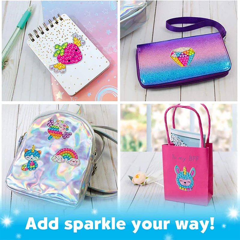 Diamond Painting Stickers For Kids (12 Pack)
