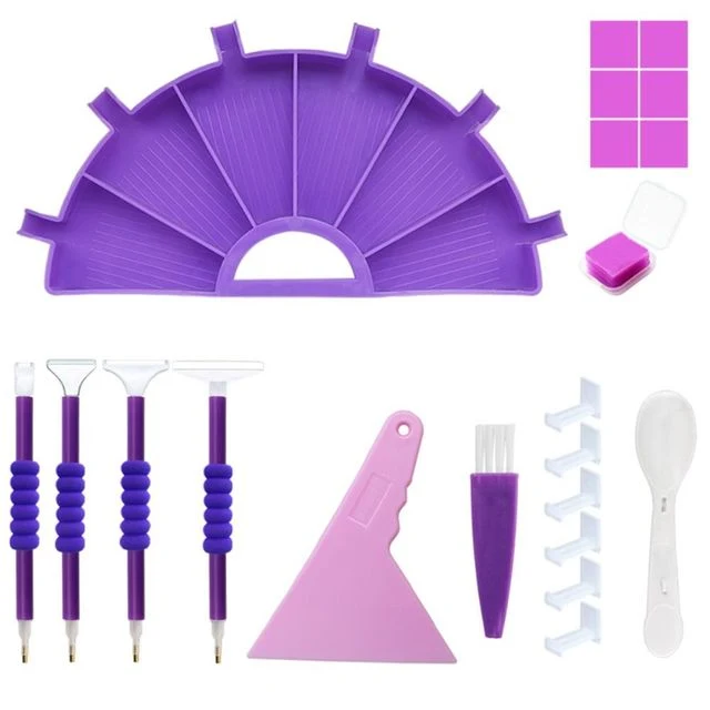 6 Grid Tray Palette Set For Diamond Painting