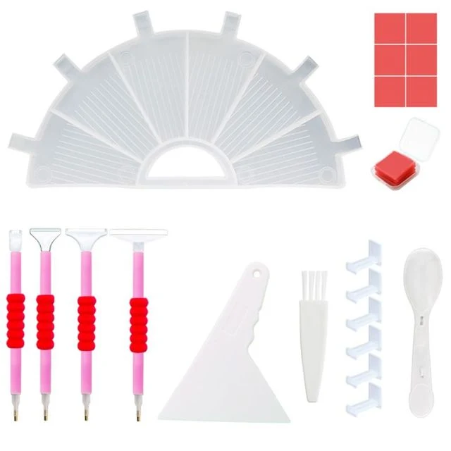 6 Grid Tray Palette Set For Diamond Painting