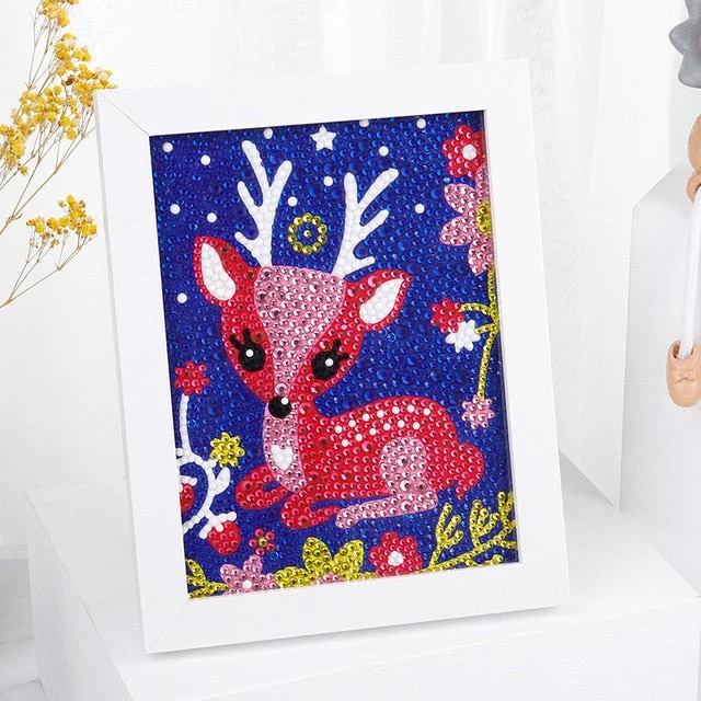 Ruby Reindeer Diamond Painting Kit For Kids