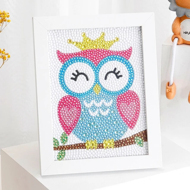 Happy Owl Diamond Painting Kit For Kids