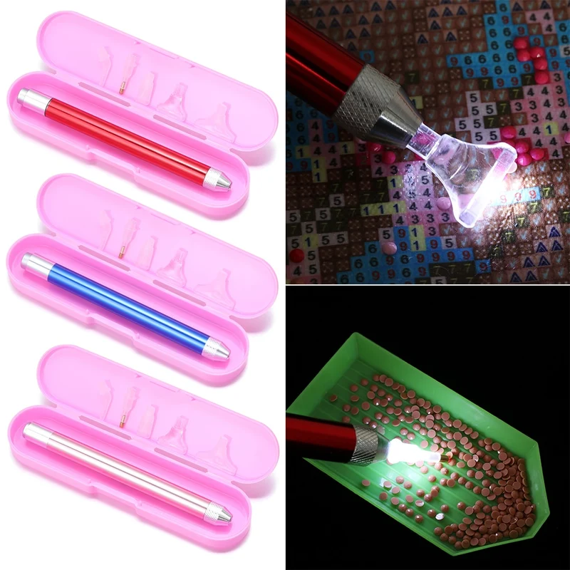 Flashlight Diamond Pen - 7 Piece Set