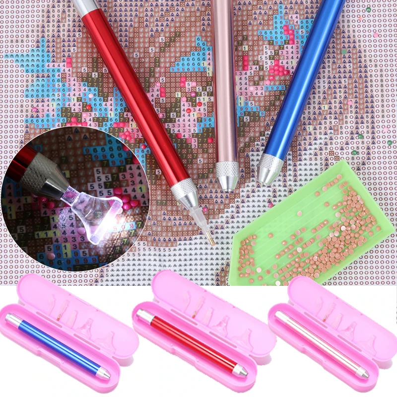Flashlight Diamond Pen - 7 Piece Set