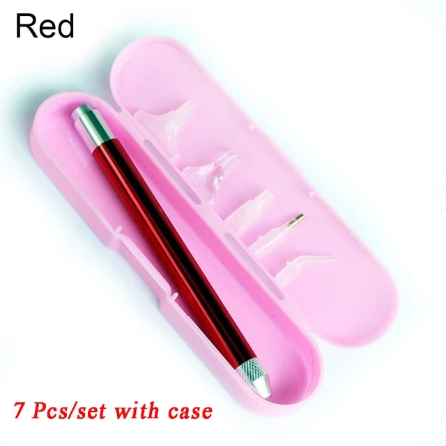 Flashlight Diamond Pen - 7 Piece Set