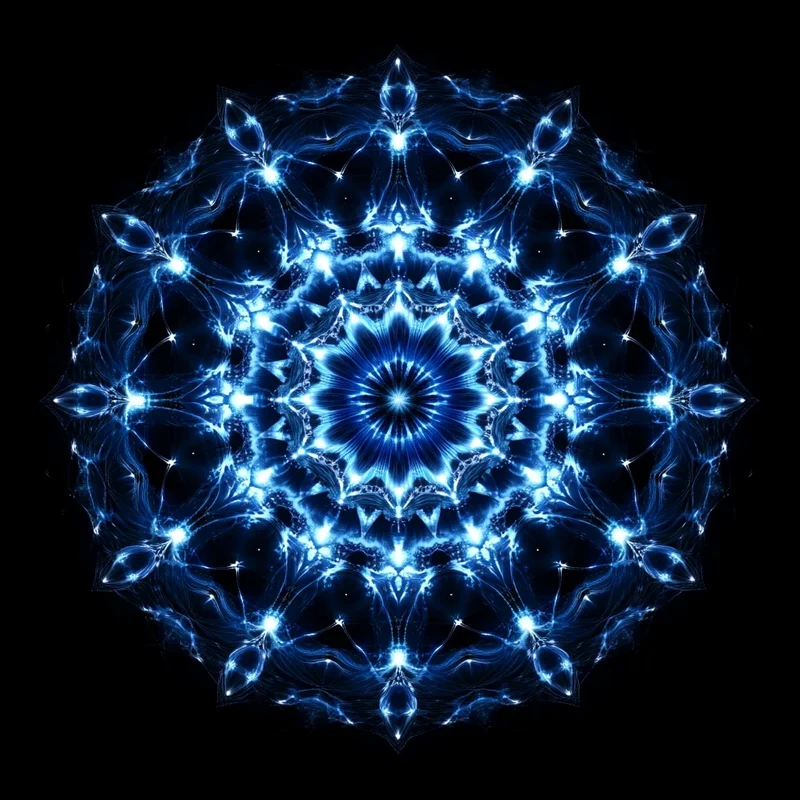 Abstract Blue Burst Diamond Art Kit