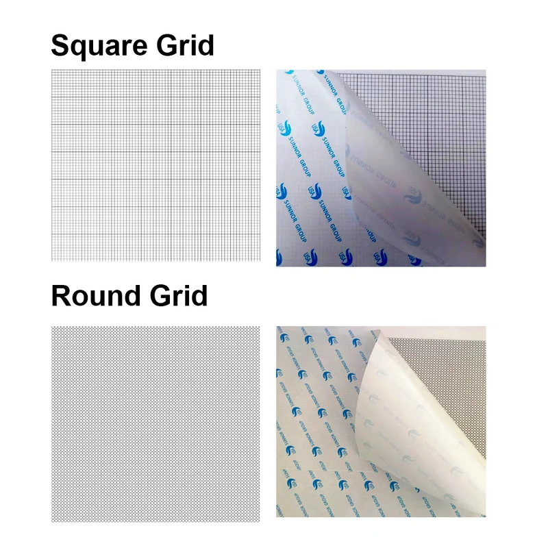Freestyle Blank Canvas With Adhesive & Printed Grid