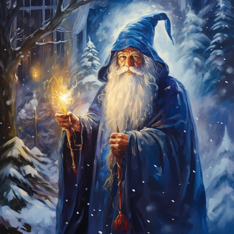Wizard in the Snow Diamond Art Kit